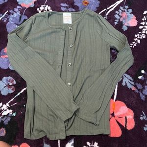 Olive green light weight cardigan